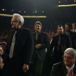 The Del McCoury Band walks to accept their award for Best Bluegrass Album at the 2014 Grammy's (1/26/14)