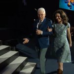 Steve Martin and Edie Brickell walk to accept their award for Best Folk Album at the 2014 Grammy's (1/26/14)