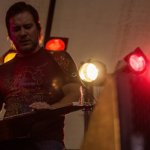 Andy Hall with Infamous Stringdusters at the 2013 Grand Targhee Bluegrass Festival - photo © Jason Lombard