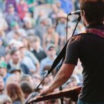 Andy Hall with Infamous Stringdusters at the 2013 Grand Targhee Bluegrass Festival - photo © Jason Lombard