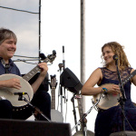 Béla Fleck and Abigail Washburn at the 2015 Grey Fox Bluegrass Festival - photo by Tara Linhardt