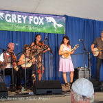 Raj Kapoor, Shyam Nepali, Abigail Washburn, Mary Simpson, Tara Lindhardt, Tony Trischka, and Christian Apuzzo at the 2015 Grey Fox Bluegrass Festival - photo by Tara Linhardt