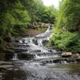 Waterfall in the Huyak Preserve near the site of Grey Fox 2013 - photo by Tara Linhardt
