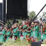 Bluegrass Academy for Kids students at Grey Fox 2013 - photo by Tara Lindhardt