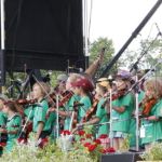 Bluegrass Academy for Kids students at Grey Fox 2013 - photo by Tara Lindhardt
