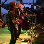 Cooper McBean and Pete Bernhard with The Devil Makes Three at Grey Fox 2013 - photo by David Moultrup