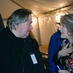 Uwe Kruger with Kathy Mattea at Guthrie 2013 - photo by Tom Dunning