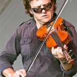 Jeremy Garrett with The Infamous Stringdusters at Harborfest (June 9, 2012) - photo by Woody Edwards