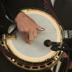 Steve Sparkman with Ralph Stanley II at the Hills Of Home Festival (5/23/14) - photo by Jessica Boggs