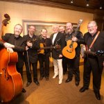 John Driskell Hopkins and Balsam Range backstage with Mel Tillis at the Opry (3/8/13) - © Grand Ole Opry, photo by Chris Hollo