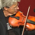 Darol Anger at the Bourgeois Flatpicking Jam at World of Bluegrass 2012 - photo by Woody Edwards