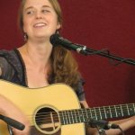 Courtney Hartman at the Bourgeois Flatpicking Jam at World of Bluegrass 2012 - photo by Woody Edwards