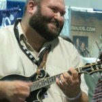 Darren Nicholson with Balsam Range performing at the Martin Booth at World of Bluegrass 2012 - photo by Woody Edwards