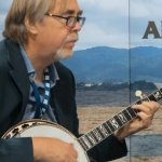 Tony Trischka at the Artistworks booth at World of Bluegrass 2012 - photo by Woody Edwards