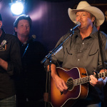 Adam Steffey, Ronnie Bowman and Alan Jackson at the Station Inn (8/27/13) - photo by Collin Peterson