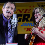 James King and Rhonda Vincent at the 2015 Jeckyll Island New Year's Bluegrass Festival - photo by Bill Warren