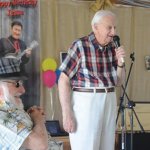 Homer Bradley at the Jesse McReynolds roast for his 85th birthday (7/13/14) - photo by Passamano Brothers (passamanobros.com)