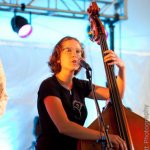 Zoe Guigueno with Joy Kills Sorrow at The Festy (October 2013) - photo © Gina Elliott Photography