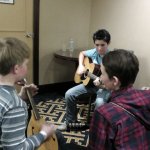 Young pickers jamming at Joe Val 2013 - photo by Tara Linhardt