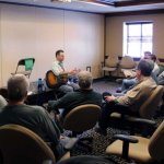 Tony Watt teaching guitar at Joe Val 2014 - photo by Brance Gillihan