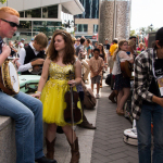 Kids on Bluegrass backstage during Wide Open Bluegrass 2016 - photo © Tara Linhardt