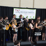 Bluegrass college students showcasing at Wide Open Bluegrass 2016 - photo © Tara Linhardt