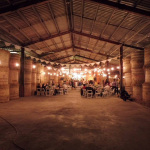 Lachlan Davidson and Jade Bentley Davidson wedding reception in a hay shed (February 12, 2016) - photo by Louis Gill