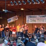 Jamming with Jamie and Darrin at the 2015 Dailey & Vincent Land Fest - photo © Bill Warren
