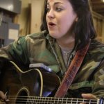 Lizzy Long sings at a workshop in Newport, PA (3/9/13) - photo by Frank Baker