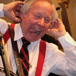 Little Roy Lewis clowning with the Little Roy & Lizzy Show in Newport, PA (3/9/13) - photo by Frank Baker