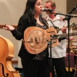 Lizzy Long with the Little Roy & Lizzy Show in Newport, PA (3/9/13) - photo by Frank Baker