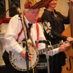 Little Roy Lewis clowning with the Little Roy & Lizzy Show in Newport, PA (3/9/13) - photo by Frank Baker