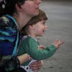 Having a blast at the 2014 Loudoun Bluegrass Festival - photo by Frank Baker