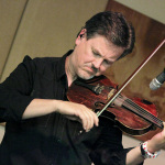 Mike Hartgrove with Lonesome River Band at Hope Cafe - photo by Laura Greene
