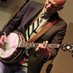 Sammy Shelor with Lonesome River Band at Hope Cafe - photo by Laura Greene