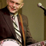 Sammy Shelor with Lonesome River Band at Hope Cafe - photo by Laura Greene