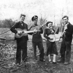 Stanley Holt, Sr., unknown family friend, Margaret Holt, Anthony Holt taken in the 1930s