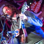 Andrew Marlin with Mandolin Orange at the Folk Mission in Huntsville, AL (3/8/14) - photo © by Todd Powers Photography