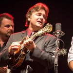 Ron and Ronnie McCoury and Alan Bartram with The Travelin' McCourys at 3 Sisters 2013- photo by Todd Powers