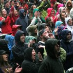 Enthusiastic MerleFest crowd for The Avett Brothers at MerleFest 2013 - photo by Andy Garrigue