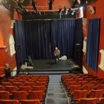 Curtis Blackwell checks the stage for Nation & Blackwell in Ireland (2013)