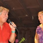 DJ Greg Bird at the March 2016 Newell Lodge Bluegrass Festival - photo by Bill Warren