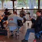 Jamming at the Newell Lodge Bluegrass Festival - photo © 2014 by Bill Warren