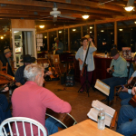 Jamming at the Newell Lodge Bluegrass Festival - photo © 2014 by Bill Warren