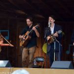 Tuck Tucker with Chris Henry & Hardcore Grass at the 2015 Newell Lodge Bluegrass Festival - photo © Bill Warren
