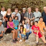 Newtown with students and parents from Greynolds Park Elementary at the Everglades Bluegrass Festival - photo by Doris Schenk