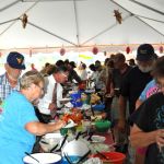 Pot luck dinner at the 2016 Nothin' Fancy Festival - photo © Bill Warren