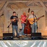 Super pickers at Nothin' Fancy: Tim Newton, Daniel Ledford, Jonathon Dillon, Caleb Cox, Gaven Largent at the 2016 Nothin' Fancy Festival - photo © Bill Warren