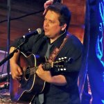 Sean Watkins with Nickel Creek at the Ryman Auditorium (4/18/14) - photo by Daniel Mullins
