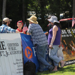 Willow & Lee talk to fans at the 2015 Norris Creek Pig Pickin' Bluegrass & BBQ Festival - photo © Laura Tate Photography